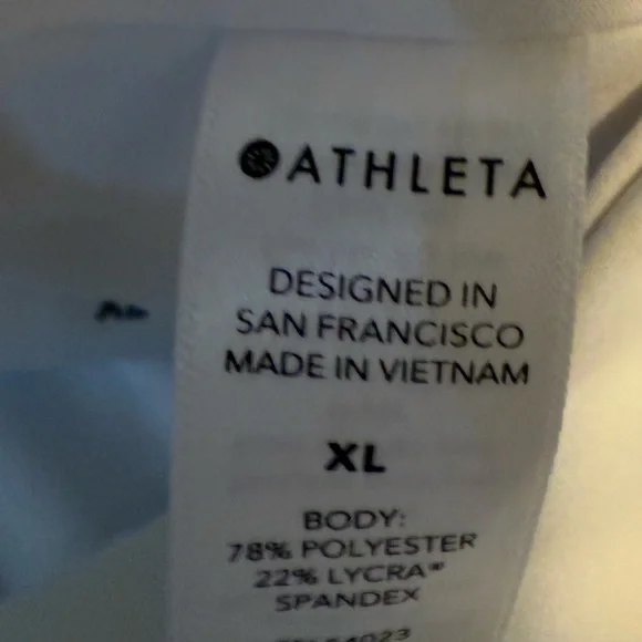 NWT Athleta High-Rise Elation White Capri Leggings, Size XL - Picture 11 of 11